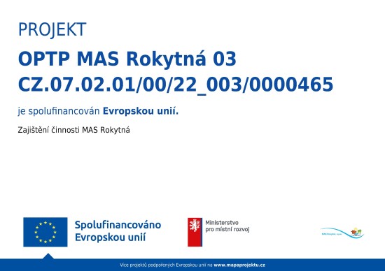 Povinná publicita Režie OPTP 3 - MAS